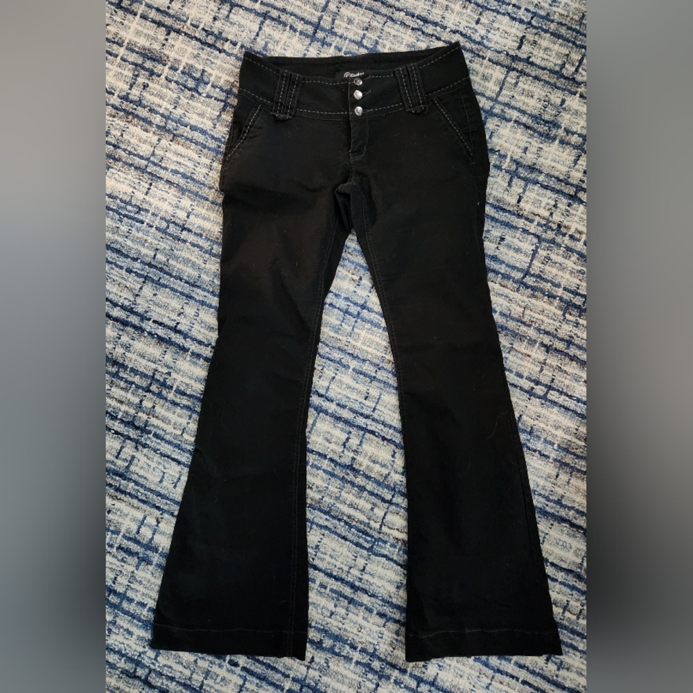 Rewash Black Flare Cut Pants